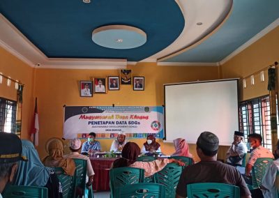 MUSYAWARAH DESA KHUSUS PENETAPAN PENDATAAN SDGs DESA BARUGA TAHUN 2021