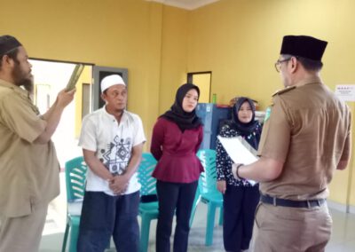 Pelantikan Panitia Seleksi Perangkat Desa Kaur Keuangan